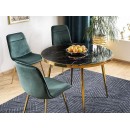 Стол обеденный SIGNAL CALVIN эффект черного мрамора/золотой 100